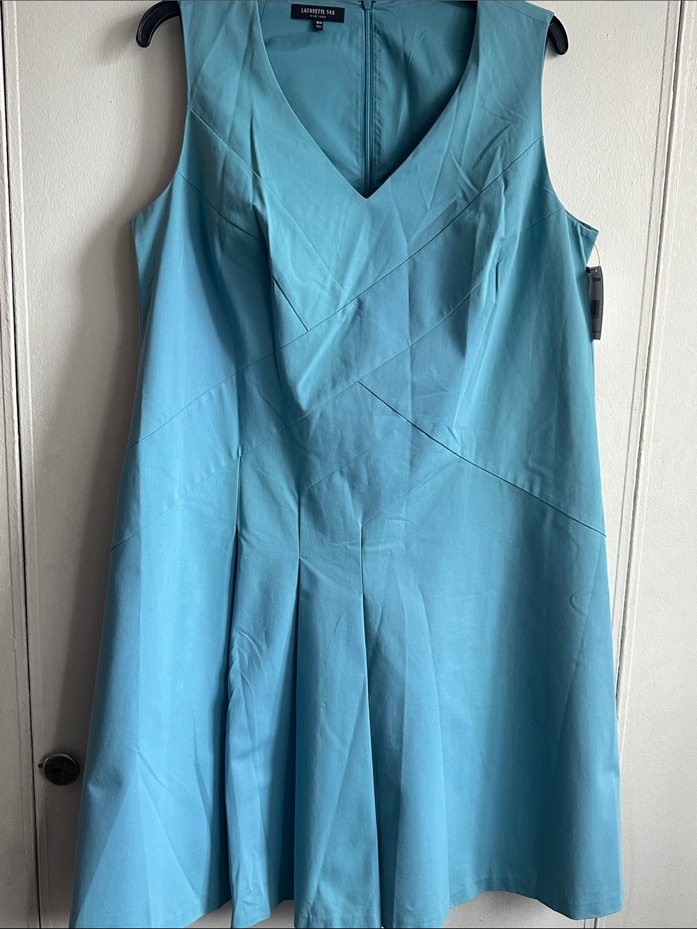 Lafayette 148 Blue Sleeveless Dress